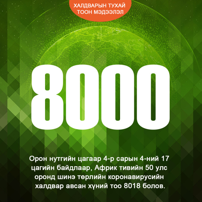 Халдварын тухай тоон мэдээлэл-0405