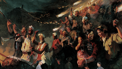 《美术经典中的党史》邀您走进油画《延安火炬》