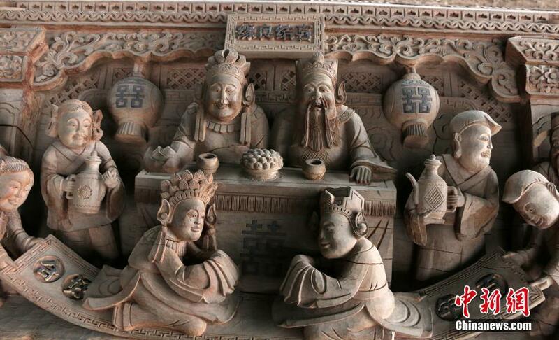 Fasahar sassaka itace a birnin Huangshan na lardin Anhui_fororder_2