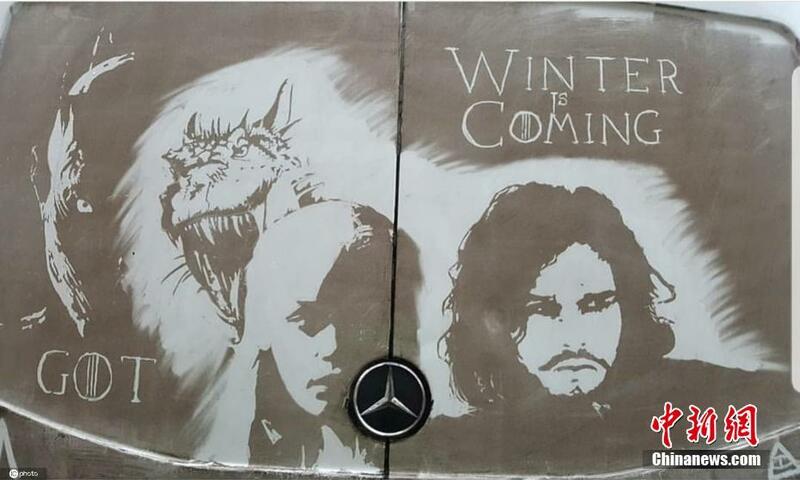 Yadda aka yi zane-zane a kan kurar da ke kan motarsa_fororder_f1e3979a1ca348d1ad73eaaebd317ffe