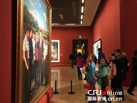 国际在线消息(记者刘思恩):临近春节,中国美术馆张灯结彩,喜气洋洋