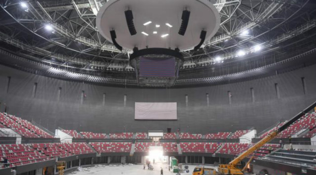 กรรมกรก่อสร้างสนามกีฬาเอเชียนเกมส์ครั้งที่ 19 ทำงานในช่วงวันแรงงาน_fororder_jianz-4