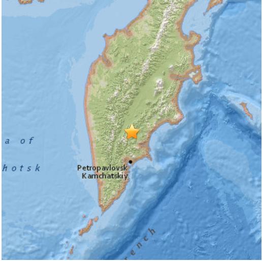 俄勘察加半岛近海发生7级地震 尚无人员财产损失报告