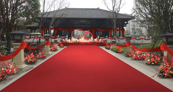 成都邛崃市凤求凰公园婚姻登记处将于5月20日揭牌_fororder_将投入使用的婚礼舞台-供图-邛崃市委宣传部