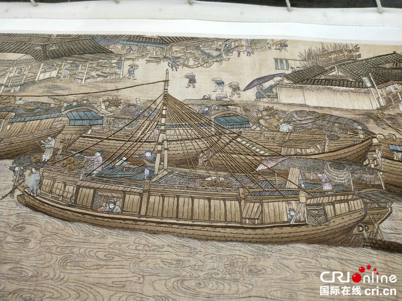 【河南原创】【豫见国际㉘】开封汴绣巧夺天工放光彩