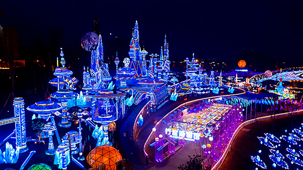 自贡大安：自贡灯会升级绽放 常态化办展出新出彩出圈_fororder_2自贡国际恐龙灯会现场