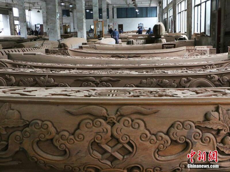 Fasahar sassaka itace a birnin Huangshan na lardin Anhui_fororder_4