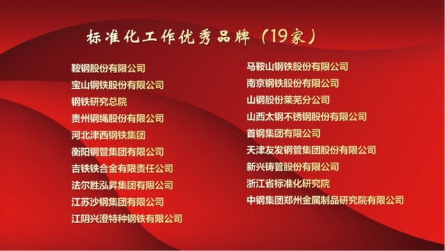 为中国钢铁行业优秀品牌点赞