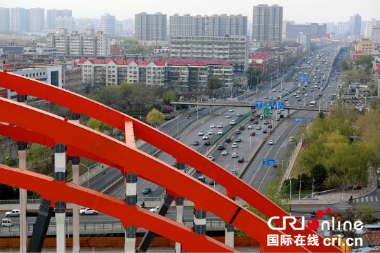 北京丰台特大桥建成 跨越西四环和京沪铁路