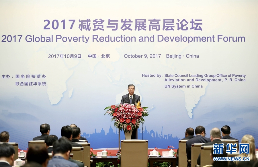 2017减贫与发展高层论坛：携手推进国际减贫事业
