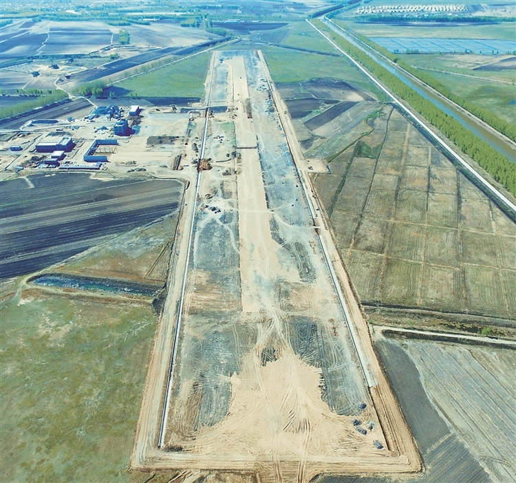 富裕塔哈机场建设起跑加速