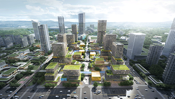 瞄准未来 超前布局 智慧型城市交通学院落户成都_fororder_成都TOD项目效果图--供图--成都轨道交通集团-(2)