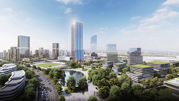 瞄准未来 超前布局 智慧型城市交通学院落户成都_fororder_成都TOD项目效果图--供图--成都轨道交通集团-(1)