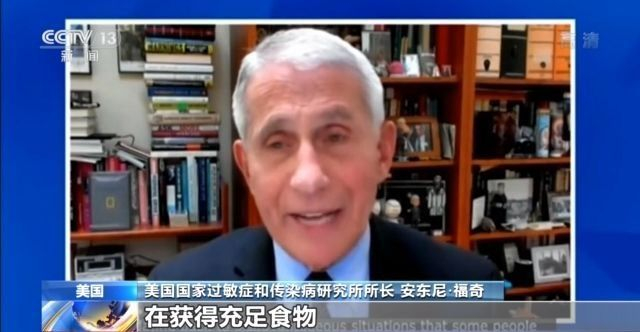 福奇：疫情下种族主义对美国非洲裔、拉美裔和原住民的伤害尤甚