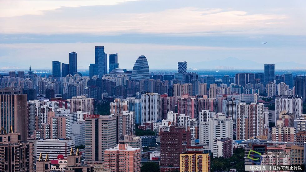 雨後登高盡顯北京秋景