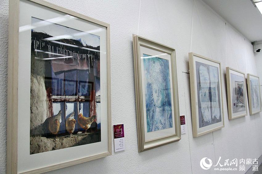 慶祝內蒙古自治區成立70週年水彩粉畫作品展開幕