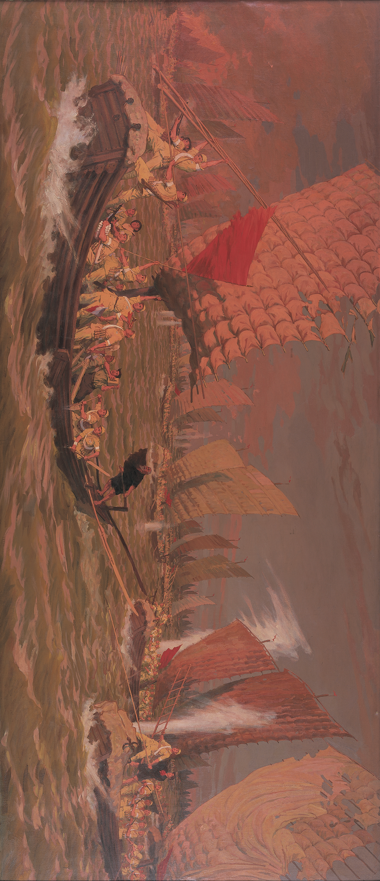 "打过长江去,解放全中国" 《美术经典中的党史》邀您走近国画《百万