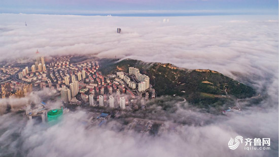青岛上空现平流雾奇观 缥缈云雾宛如仙境_fororder_1_meitu_28