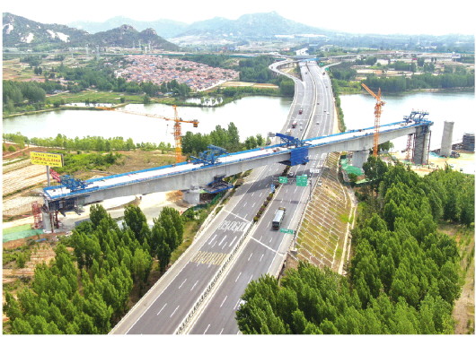 济莱高铁孝义水库特大桥连续梁合龙