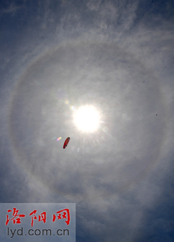 洛阳现日晕美景