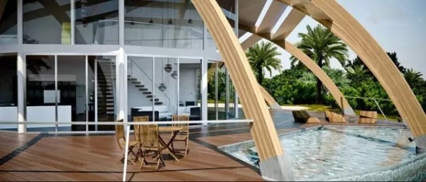 酷炫自转的UFO小木屋