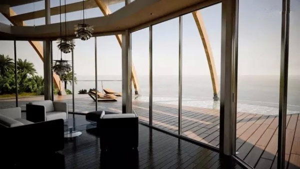 酷炫自转的UFO小木屋