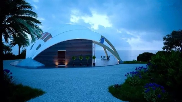 酷炫自转的UFO小木屋