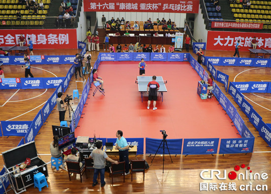 【CRI专稿 列表】“康德城·重庆杯”乒乓球赛在重庆綦江开赛