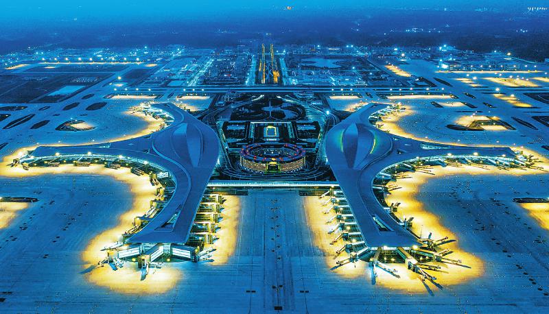 （转载）成都天府国际机场幻彩流光