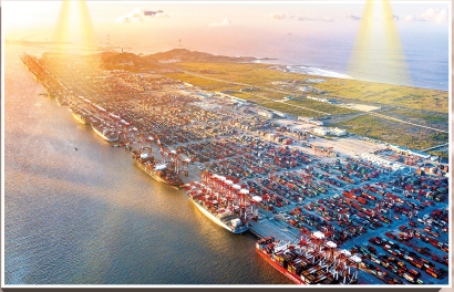 威海南海30万吨深水港图片