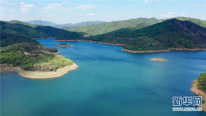 드론으로 촬영한 곤명 송화댐 저수지 모습_fororder_昆明湖1