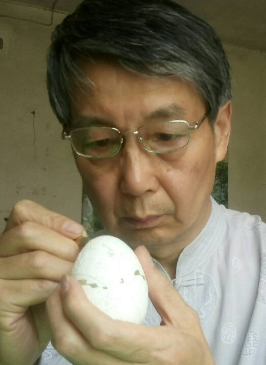 【陜“亮”70年】中國蛋雕大師聞福良:在蛋殼上“講”中國故事