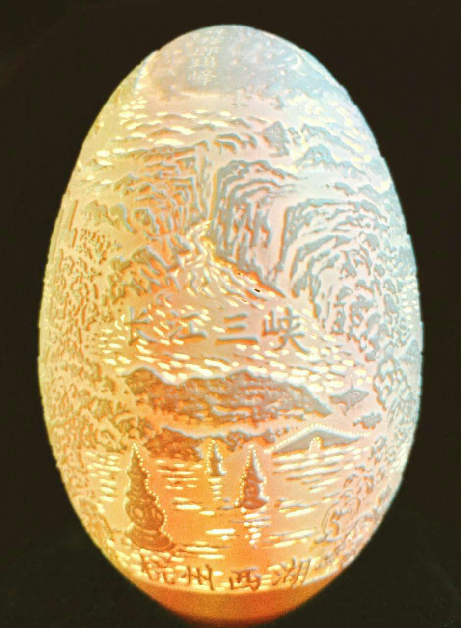 【陜“亮”70年】中國蛋雕大師聞福良:在蛋殼上“講”中國故事