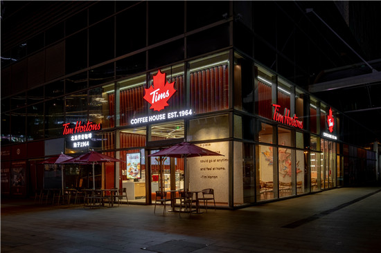 tim hortons苏州东方之门门店"tims咖啡进驻苏州市场是我们对于华东区