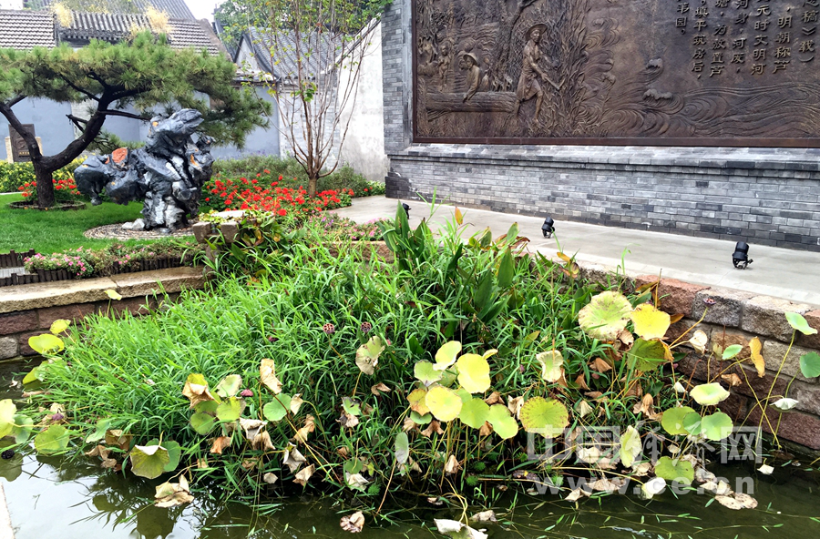 雨中游北京前门三里河 观水穿街巷美景