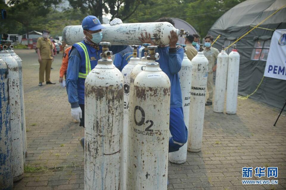 印尼政府要求氧气全部供给医院