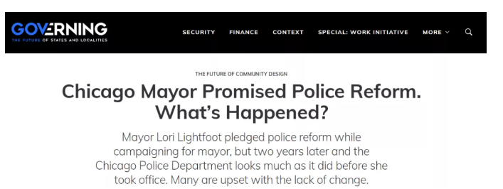 环球深观察丨美国警察系统改革难 难在这个根子太深