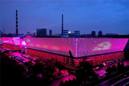 中国工业博物馆大跨度巨幅户外数字全息展演建党百年历程_fororder_全息6
