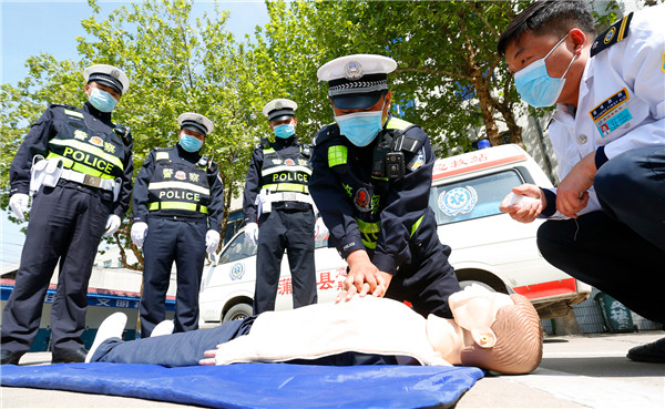 【OK】渭南蒲城：民警學習急救知識 提高救援能力