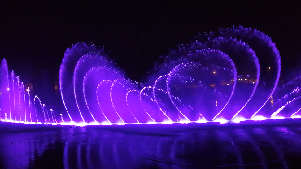長白山河洛文化園開放 噴泉表演驚艷遊客