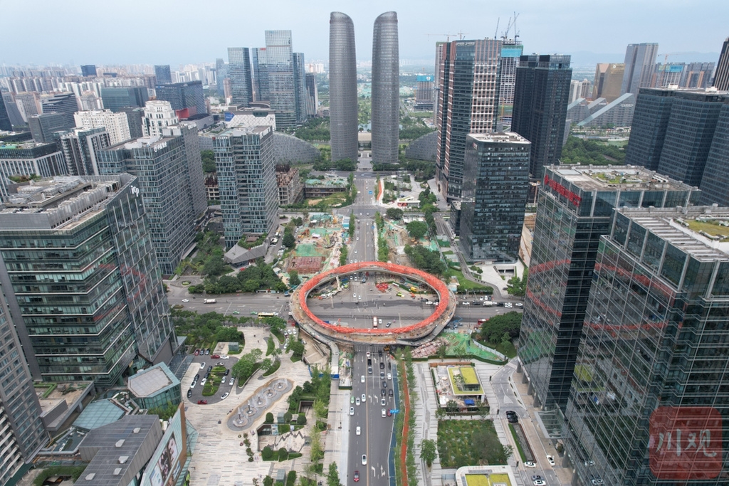 （中首）成都“交子之环”初现雏形！又一座网红桥亮相