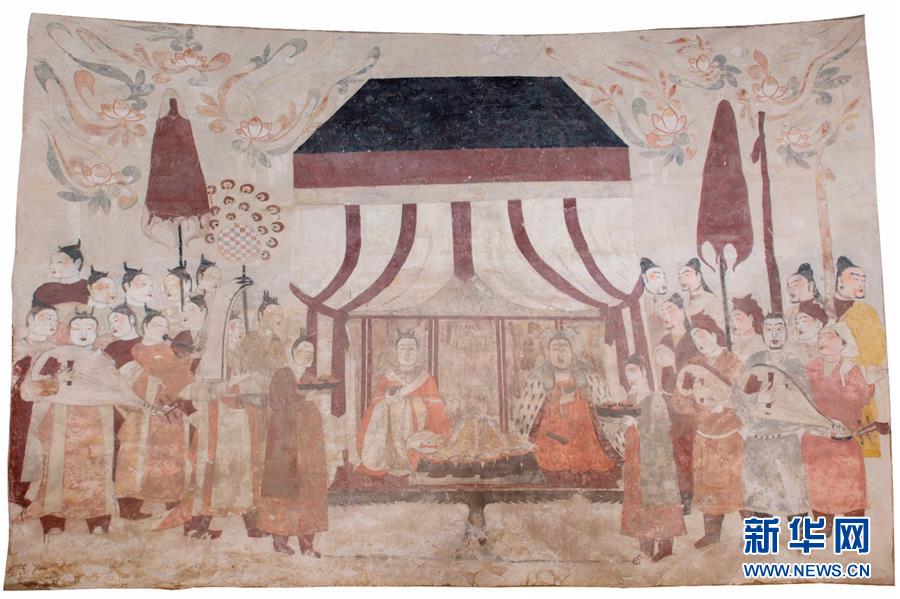 不开放的北齐墓葬壁画乘“云”露真容