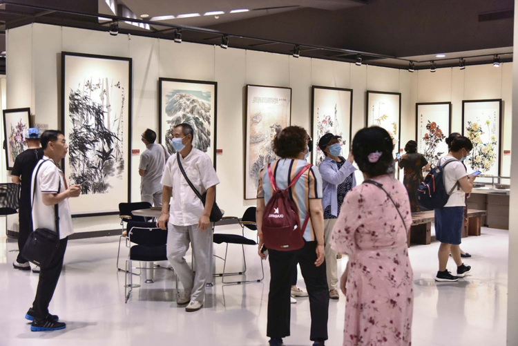 “庆祝中国共产党成立100周年书画作品展”在中国同泽美术馆开幕_fororder_图片7