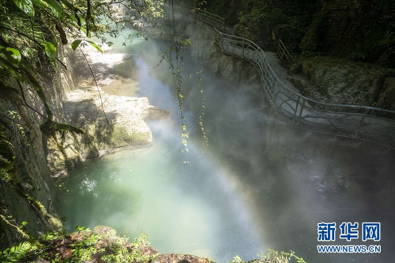 夏日地心谷 綠水青山入畫來