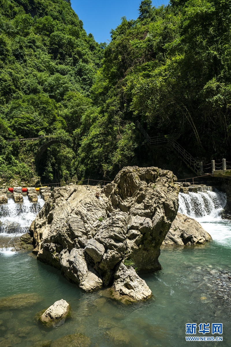 夏日地心谷 綠水青山入畫來