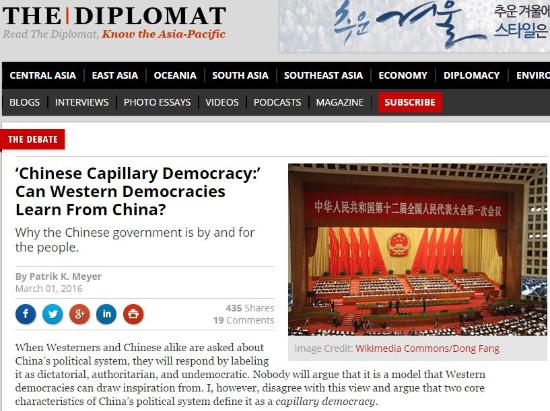 學者：西方應學中國“毛細血管民主”