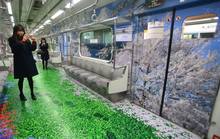 首尔地铁华丽变身 乘地铁仿佛环游世界