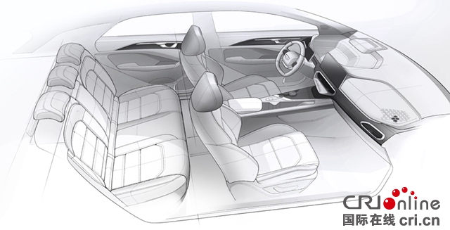 汽车频道【供稿】【资讯】简约与科技的碰撞 几何C内饰渲染图曝光