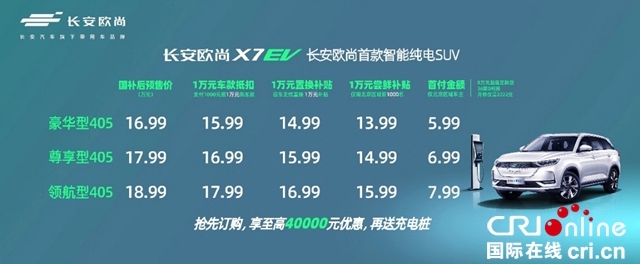 汽车频道【供稿】【资讯】首付低至5.99万起 长安欧尚X7EV开启电动车刷脸时代