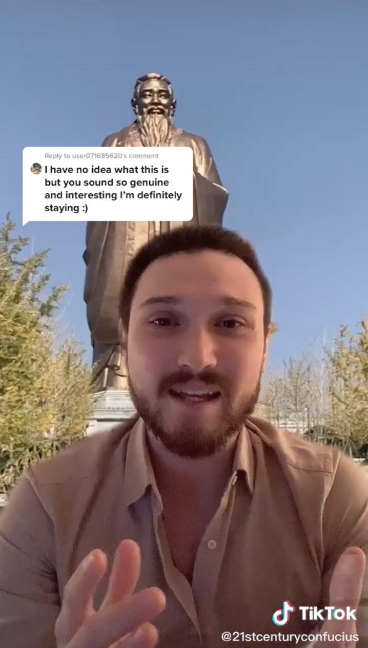 在TikTok上学《论语》 外国网友把“子曰”挂嘴边_fororder_图片6